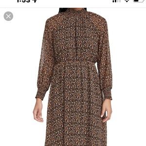MADEWELL Folktale Paisley Long Sleeved Dress MIDI Georgette